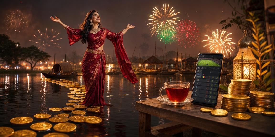 বাংলাদেশ মোবাইল ক্যাসিনো নাইট মার্কেট দৃশ্য